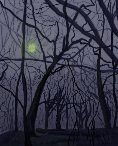 Träd (digital konst) av Evan Sklar