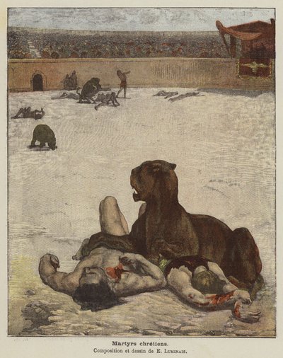 kristna martyrer av Evariste Vital Luminais