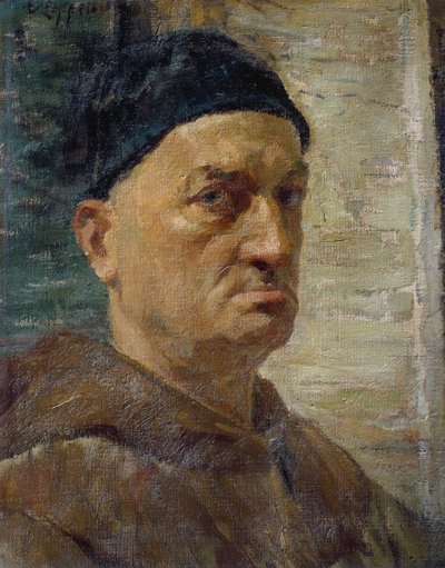 Självporträtt (olja på duk) av Evaristo Cappelli