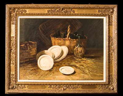 Stilleben (olja på duk) av Evaristo Cappelli