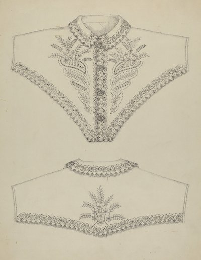 Broderad nattklänning av Evelyn Bailey