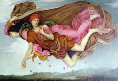 Nuit et sommeil - Natt och sömn, av De Morgan, Evelyn (1855-1919). Olja på duk av Evelyn De Morgan