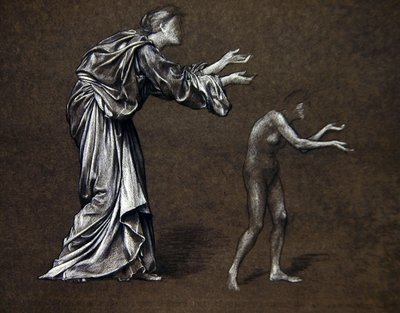 Den heliga Christina ger sin fars juveler av Evelyn De Morgan