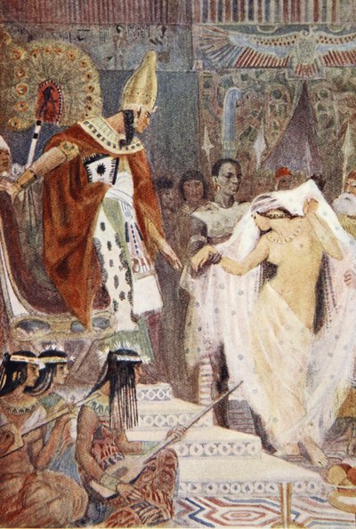 Illustration från "The Myths of Ancient Egypt" av Lewis Spence av Evelyn Paul