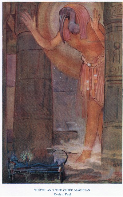 Thoth och chefsmagikern, illustration från 