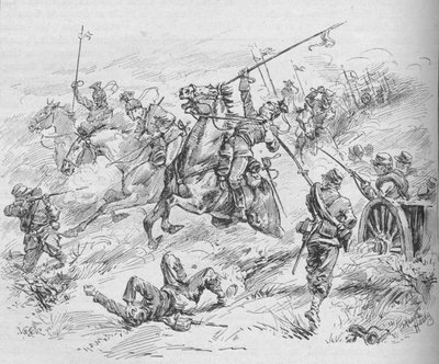 Anklagelse för 16:e Uhlans, 1902 av Evelyn Stuart Hardy