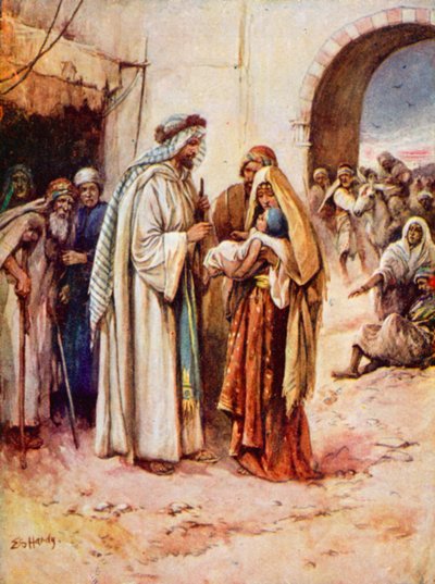 Vår Herre helaren (färg litho) av Evelyn Stuart Hardy