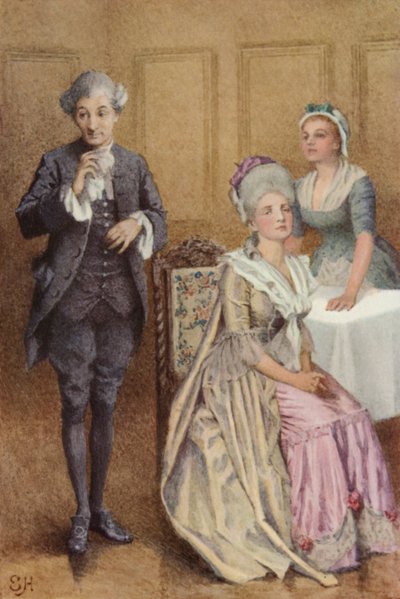 Illustration för A Sentimental Journey av Laurence Sterne av Everard Hopkins