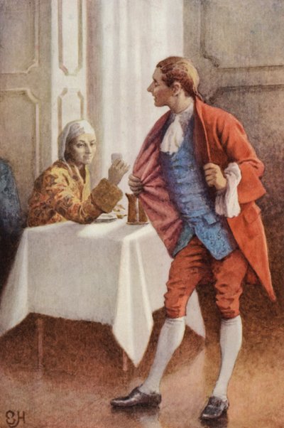 Illustration för A Sentimental Journey av Laurence Sterne av Everard Hopkins