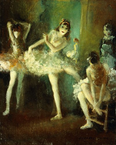 Balettflickor av Everett Shinn