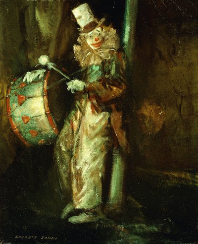 Clown med trumma av Everett Shinn