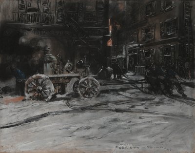 Brandplats av Everett Shinn