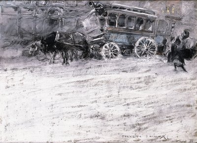 Hästdragen buss av Everett Shinn