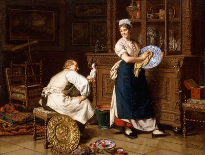 Vårstädning, 1876 av Evert Jan Boks