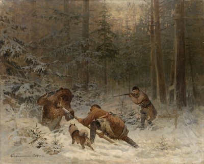 Björnjakt av Evgeny Alexandrovich Tichmenev