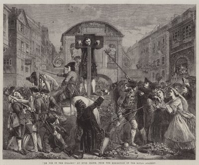 De Foe in the Pilory, från Royal Academys utställning av Eyre Crowe