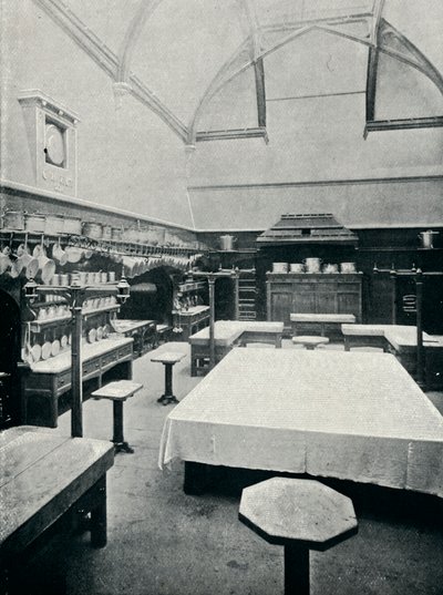 Det kungliga köket på Windsor Castle, c1899, 1901 av Eyre and Spottiswoode