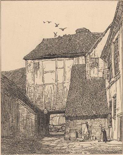 The George Inn, Beaconsfield av F.L. Griggs