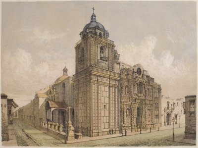 Kyrkan La Merced, Lima, illustration från 