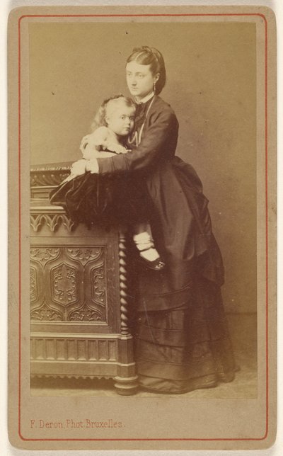 Mrs Bucheron och hennes dotter. av F. Deron