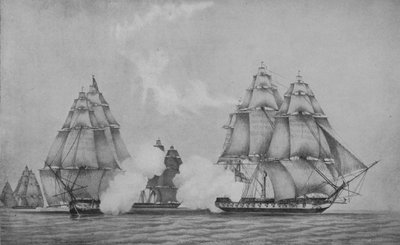 The Escape of the Belvedera, c1813 av F. Edwards