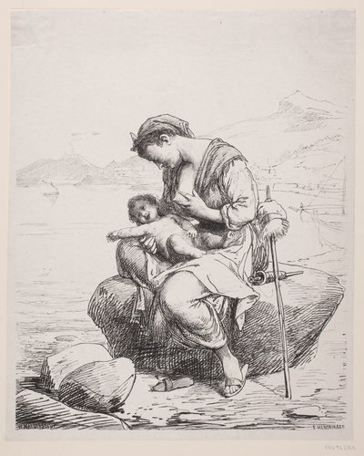 En ung mamma av F. Hendriksen