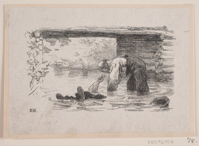 Illustration för "The Love Against the Stream" av F. Hendriksen