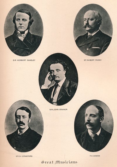 Stora musiker - Tavla XI, c1880, 1895 av F. Jenkins Heliog