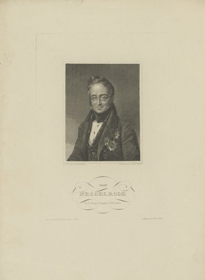 Porträtt av greve Karl Robert Nesselrode 1780-1862, 1832. av F. L. Lehmann