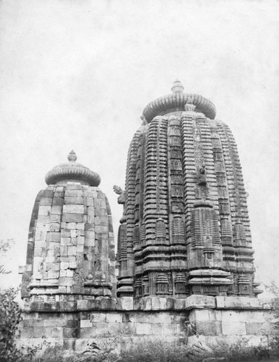 Lingaraj-templet, Bhubaneswar, Orissa, Indien, 1905-1906 av F. L. Peters