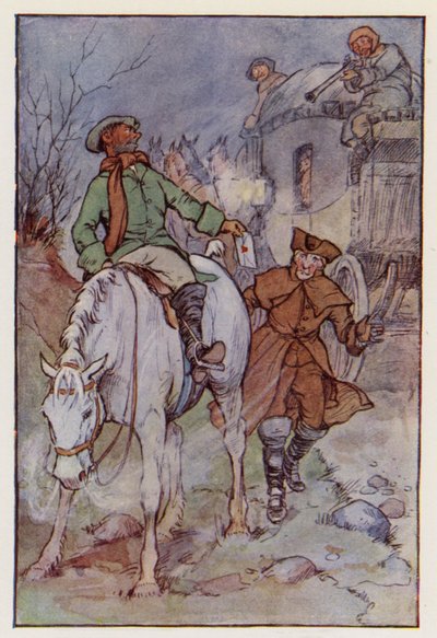 Illustration till En berättelse om två städer av Charles Dickens (färglitografi) av F. M. B. Blaikie