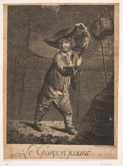"Pojken som spelar" av F. Schüerer