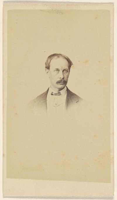 [Oidentifierad man med mustasch, i vinjettstil] av F. Schwarzschild