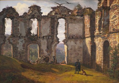 The Ruins of Brahehus near Jönköping, Sweden av F. Sødring