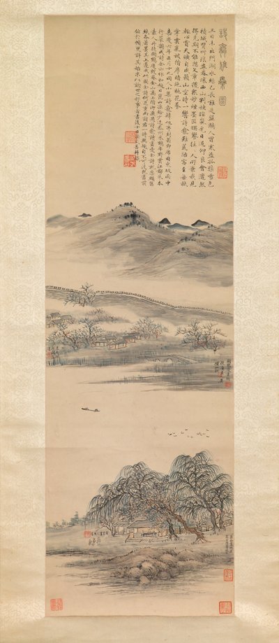 Elegant sammankomst på poesinischen av Fa Shishan et al., Chinese