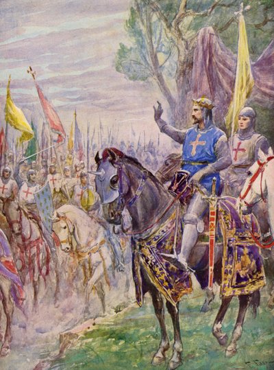 La Gerusalemme Liberata av Torquato Tasso: Canto 1, strof 35 (färglitografi) av Fabio Fabbi