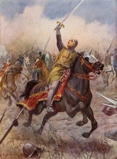 La Gerusalemme Liberata av Torquato Tasso: Canto VIII, strof 17 (färglitografi) av Fabio Fabbi