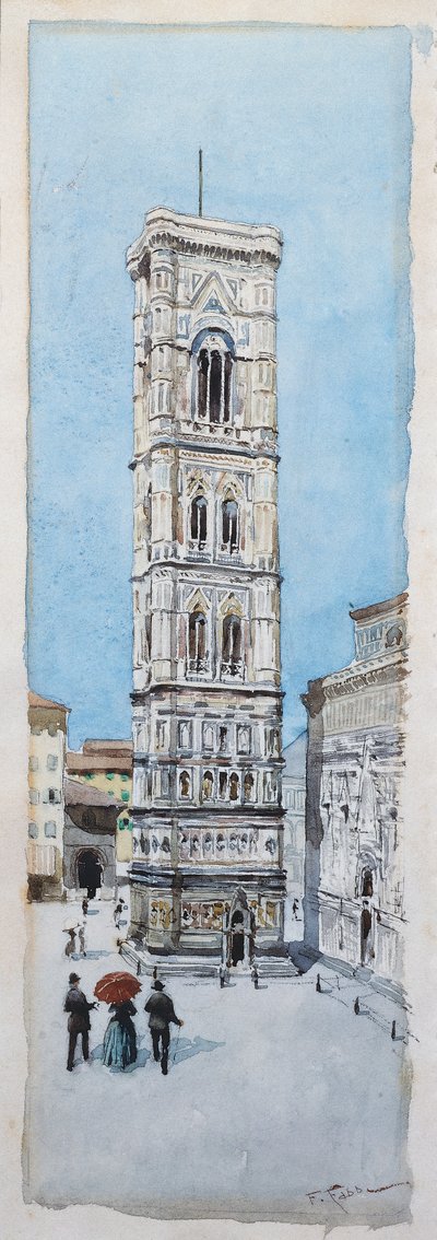 Promenad på Piazza Duomo i Florens av Fabio Fabbi
