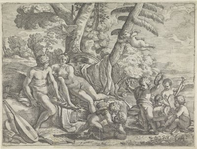 Venus och Merkurius av Fabrizio Chiari