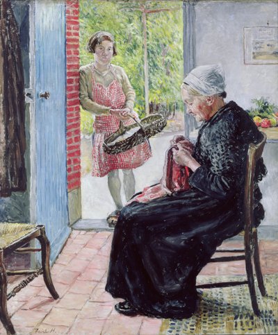 I stugan med halmtak, 1921 av Fairlie Harmar
