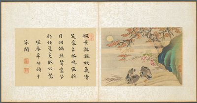 Album med diverse ämnen, blad 8, 1600-talet. av Fan Qi
