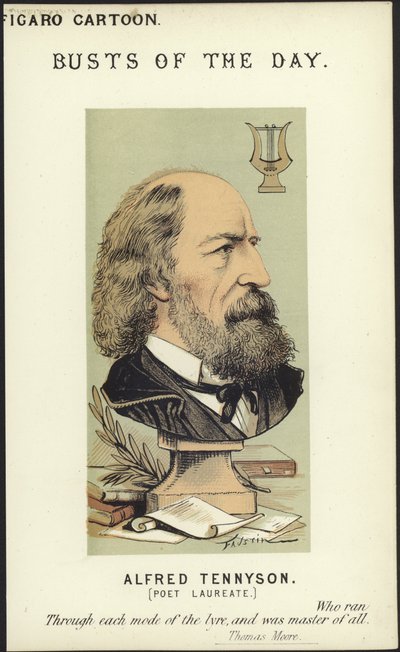 Karikatyr av Alfred Tennyson av Faustin