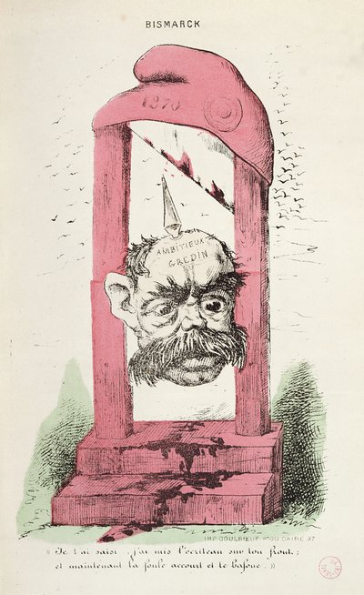 Karikatyr av Otto von Bismarck (1815-98) 1870 av Faustin
