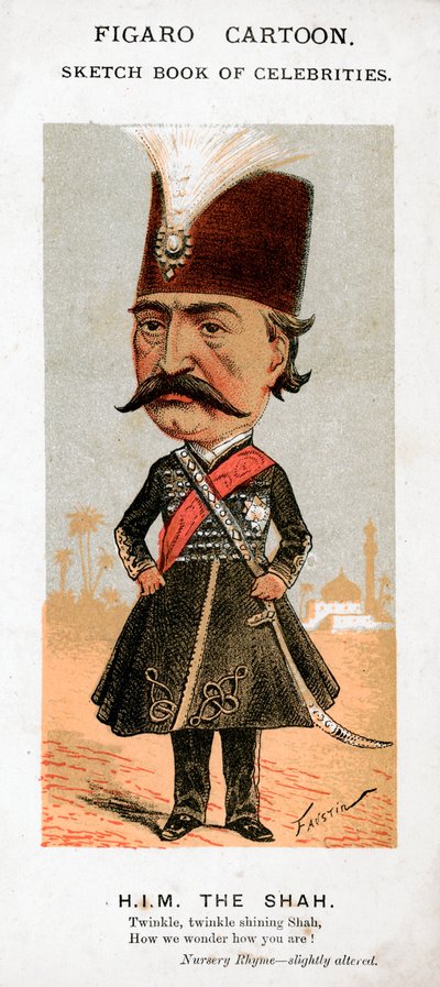 Shahen av Persien, 1800-talet. av Faustin
