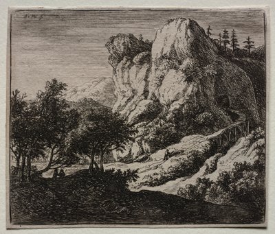 Fyra landskap: Den slingrande träbron av Federico Barocci