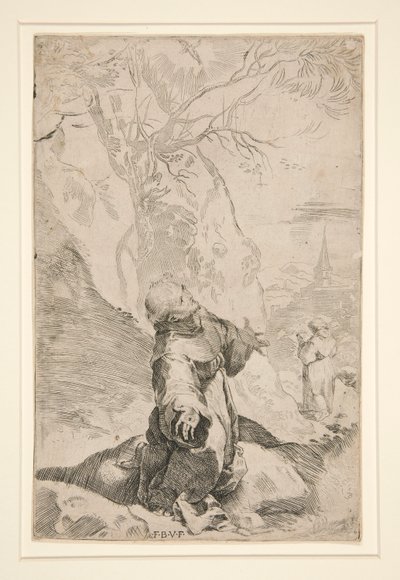 Saint Francis tar emot Stigmata av Federico Barocci