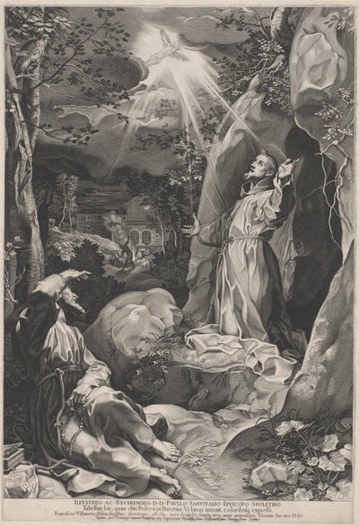Sankt Franciskus mottar stigmata av Federico Barocci