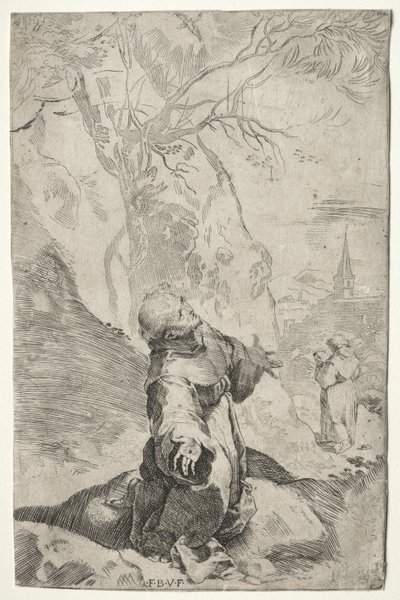St Francis tar emot Stigmata av Federico Barocci