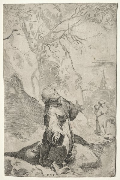 St Francis tar emot Stigmata. av Federico Barocci