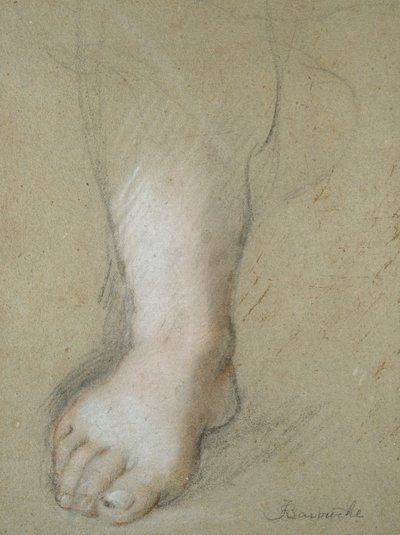 Studie av en fot, sent 1500-tal av Federico Barocci